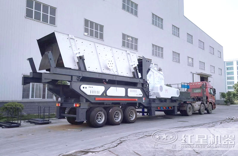 轮胎移动制砂机 轮胎移动制砂机