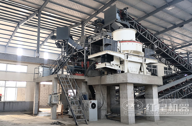 HVI鹅卵石制砂机生产现场 HVI鹅卵石制砂机生产现场