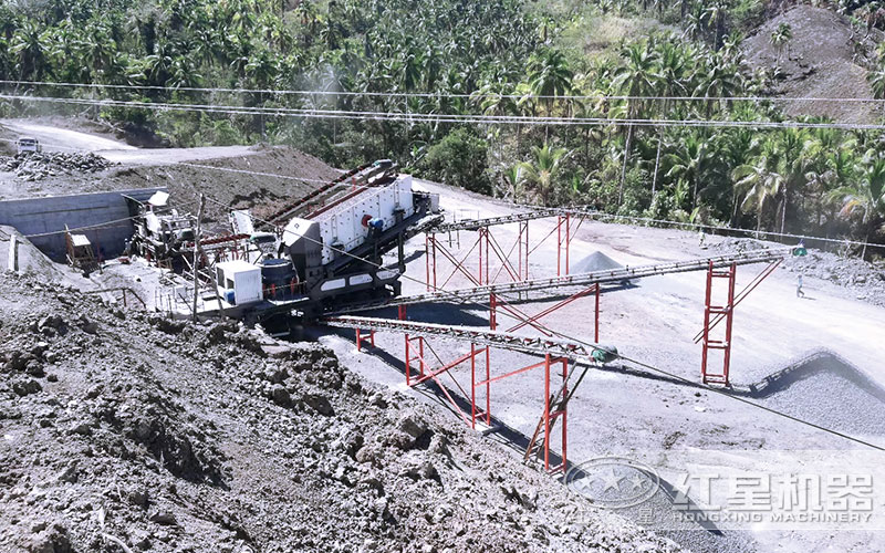 移动花岗岩破碎生产线 移动花岗岩破碎生产线