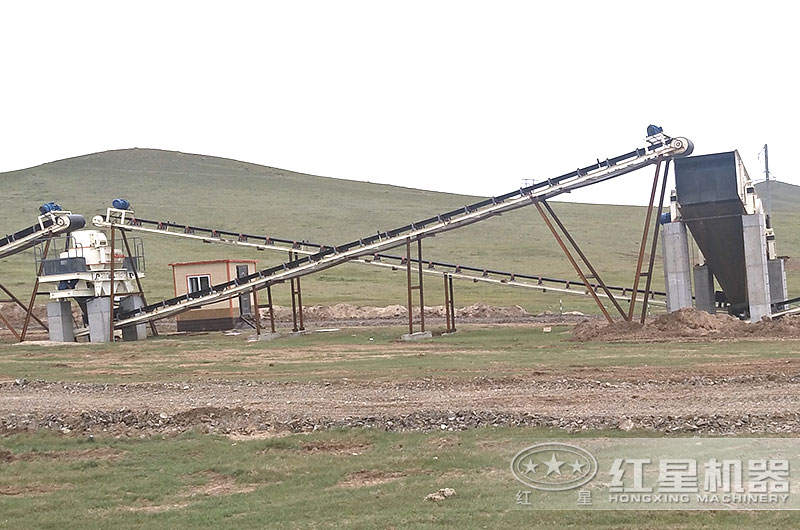 白云石制砂机工作现场 白云石制砂机工作现场