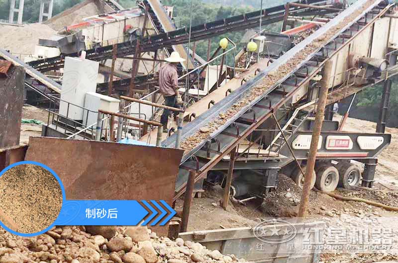 ʯͷ��ɰ���Ƴ���ɳ������һ̨�豸����Ǯ���ڸ������ֳ���Ƶ��